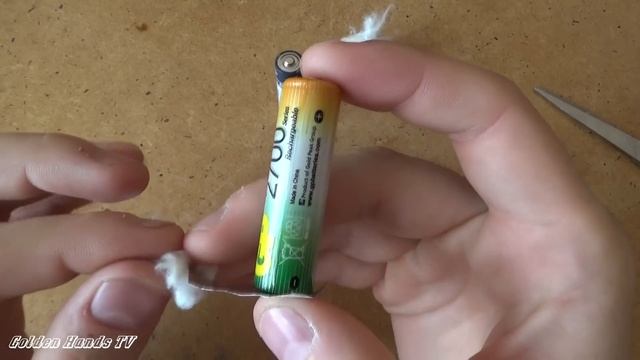 Как разжечь огонь с помощью батарейки смотреть онлайн