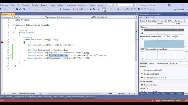 .Net Sesión 001 - Aplicaciones de Consola смотреть онлайн