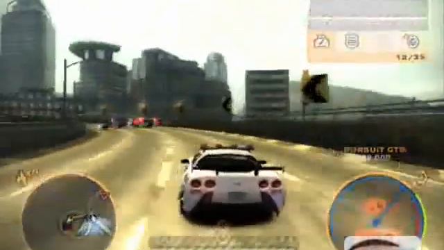 NFS Most Wanted - Corvette C6 Cop Car,With Pursuit смотреть онлайн