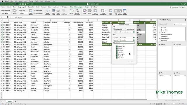 Excel: Convert Your Pivot Table Source Data to a Table. Here’s Why! смотреть онлайн