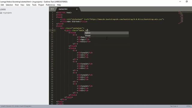 4 - Bootstrap 4 Tables Classes
