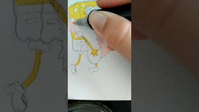 Губка Боб. Напиши в комментариях кого ещё из Губки Боба нарисовать. #спанчбоб #губкабоб #сквидвард смотреть онлайн