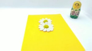 Лепим из пластилина открытку из цветов в подарок на 8 марта