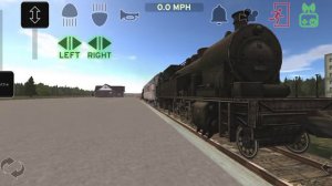 Дизель-поезд на паровозной тяге в игре Train and rail yard simulator