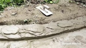 Бюджетный бордюр из кирпича своими руками , каменный декор