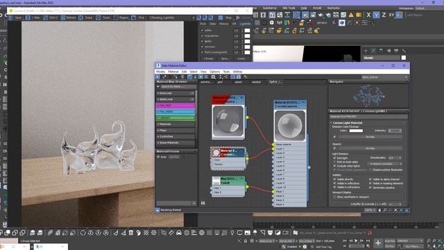 Как создать материал стекла с подсветкой в 3ds Max? смотреть онлайн