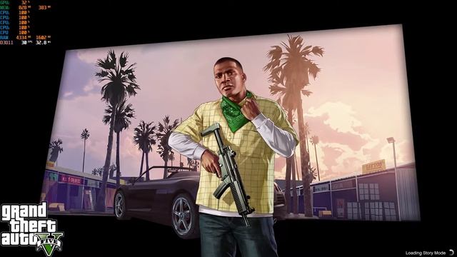 Test GTA V only APU A10 9700 Radeon 7 with RAM 8 GB смотреть онлайн
