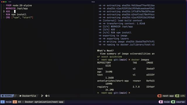 Docker: создание Dockerfile и оптимизация image смотреть онлайн