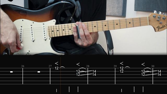 Pink Floyd - Breathe (Guitar lesson with TAB) смотреть онлайн