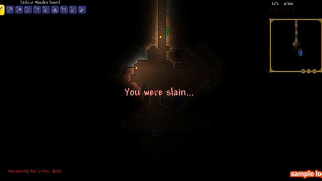 прохождение Terraria #3 пещера смотреть онлайн