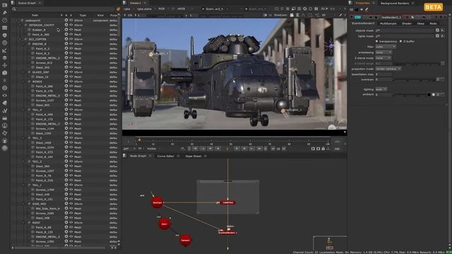 Introduction to the New USD 3D System | 9. Render Your 3D View Using the New ScanlineRender2 Node смотреть онлайн