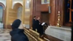 Ночная служба в Армянской Церкви г. Москвы