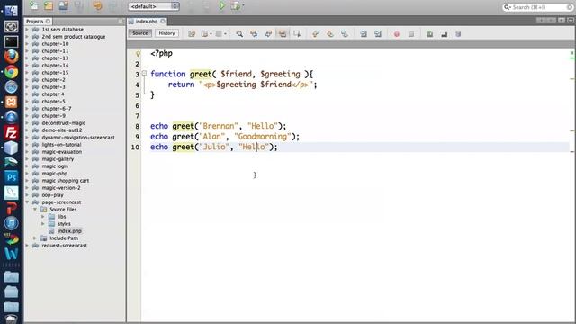 Named functions in PHP смотреть онлайн