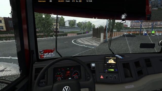 Euro Truck Simulator 2 "Грузовик Volksvagen Constellation самосвал" [1.45] смотреть онлайн