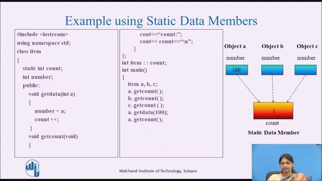 Static Data Members and Member Functions смотреть онлайн