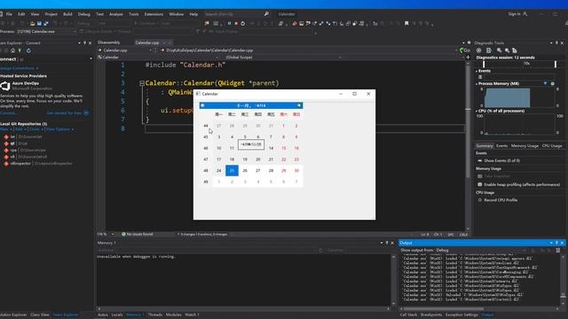 Qt50-QCalendarWidget смотреть онлайн