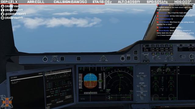 [XP11] AIRBUS A350-1000 British Airways Chateauroux to Heathrow｜Drawyah смотреть онлайн