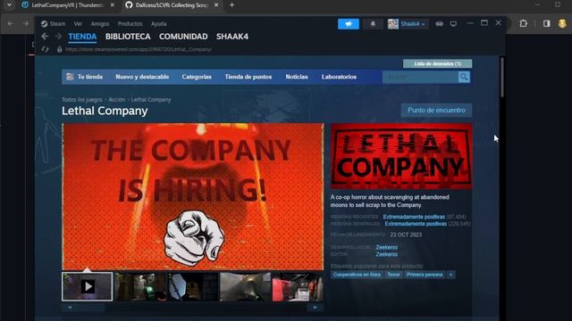 Como jugar LETHAL COMPANY en REALIDAD VIRTUAL смотреть онлайн