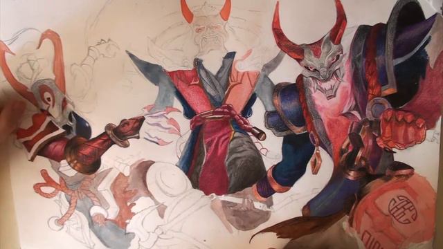 League of Legends: Blood Moon Party (Speed Drawing) смотреть онлайн