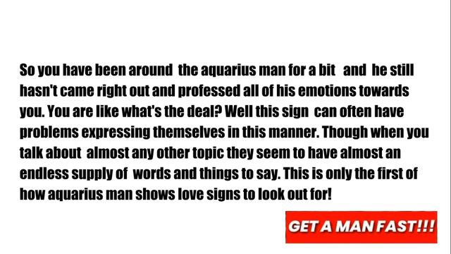 Aquarius Man in Love Behavior - 3 How Aquarius Man Shows Love Signs смотреть онлайн