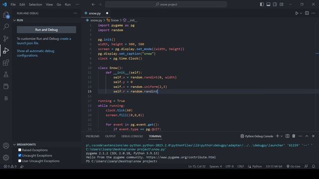 Python tutorial: How To Make A Snowfall Animation In 4 Minutes with Just 43 Lines of Code смотреть онлайн