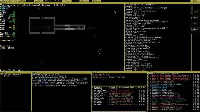 Angband 7.3 : A crowded level смотреть онлайн