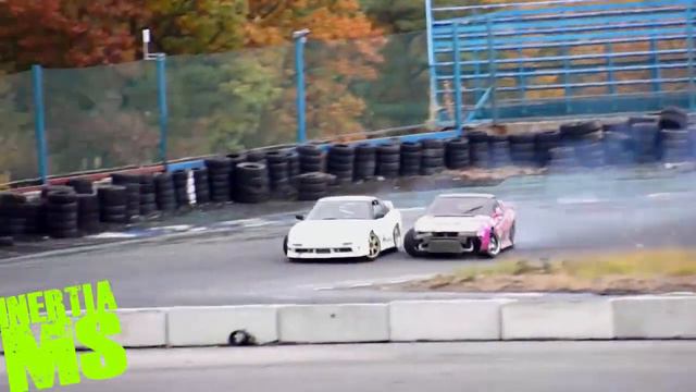 CRAZY TANDEM DRIFTING - Nakamura and Sakai on Minami EBISU смотреть онлайн