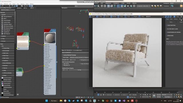 3D MAX REALISTIC RENDER | СОЗДАНИЕ ТЕКСТУР ДЛЯ КРЕСЛА | CORONA RENDERER | | КОРОТКИЙ ГАЙД смотреть онлайн