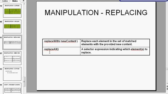jQuery Tutorial - PART-25 - MANIPULATION REPLACING смотреть онлайн