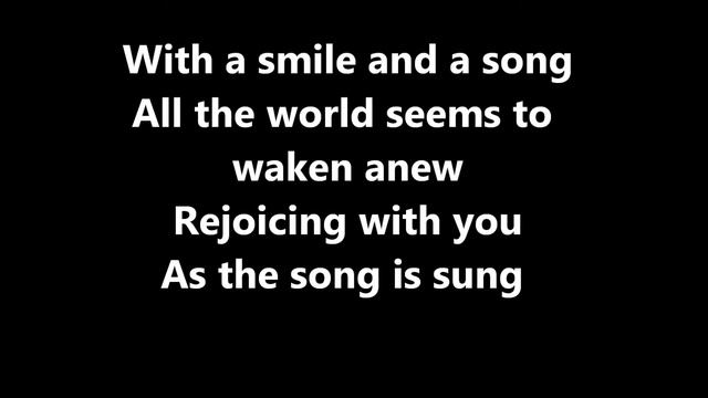 with a smile and a song from snow white (lyric video) смотреть онлайн