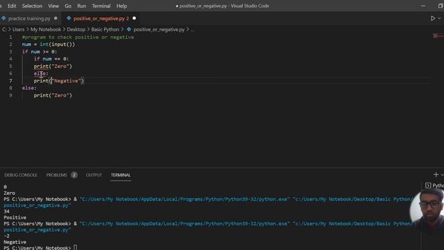Positive or Negative | Python | Problem #4 смотреть онлайн