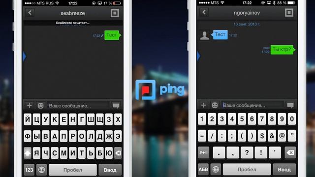 Ping. Безопасная переписка с моментальным удалением смотреть онлайн