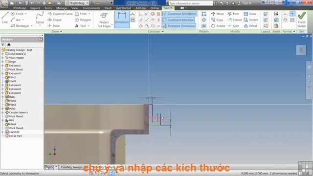 Inventor sweep-inventor create sweep-sweep cad inventor-sweep con inventor смотреть онлайн