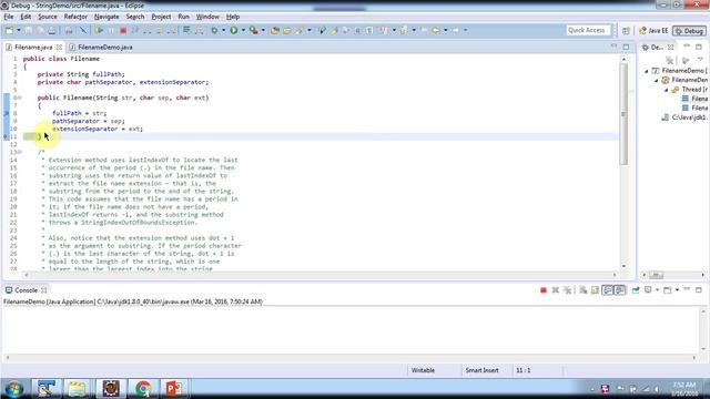 Java String (filename split) | Java Tutorial смотреть онлайн