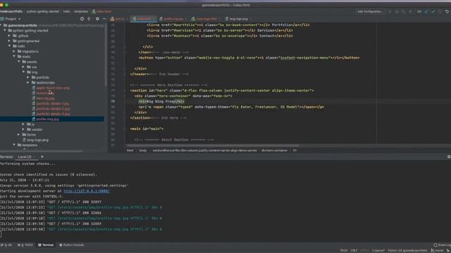 Python Django Full Stack Portfolio Website For Game Developers смотреть онлайн
