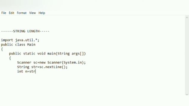 String Length Java Program смотреть онлайн