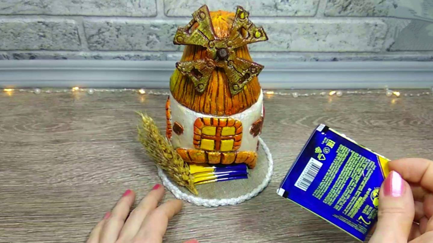 Контейнер для чайных пакетиков. Мельница. DIY. смотреть онлайн