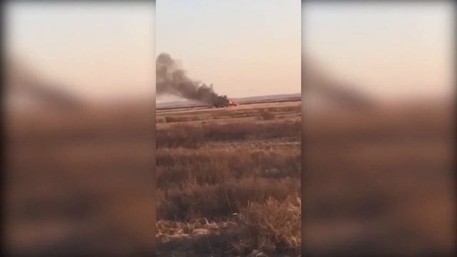 Вблизи Караганды потерпел крушение военный самолёт МиГ-31 смотреть онлайн