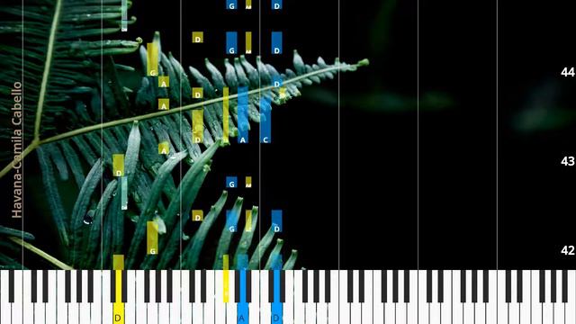 🎹Chord & Lyrics, Havana, Camila Cabello, Synthesia Piano смотреть онлайн