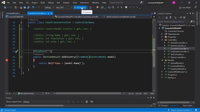[FromBody] attribute: Bind the body data | ASP.NET Core 5.0 Web API Tutorial смотреть онлайн