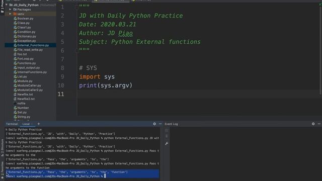 JD with Daily Python Practice ( Python External functions) смотреть онлайн
