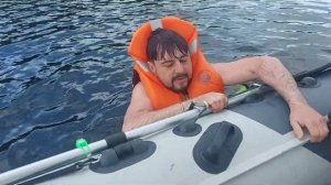 Тест веревочной лестницы для лодок ПВХ.