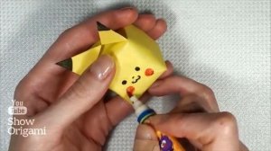 Оригами Пикачу. Как сделать Пикачу из бумаги