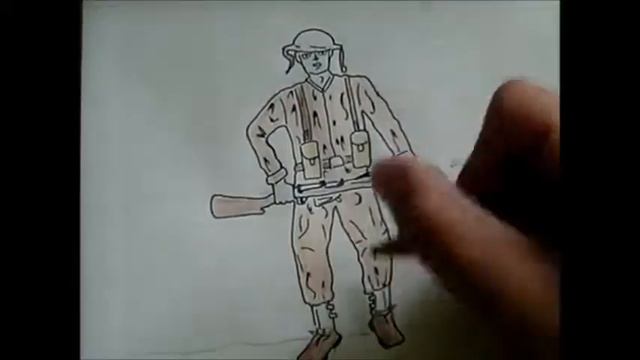 SPEED DRAWING ENGLISH SOLDIER ww2 (part 2) смотреть онлайн