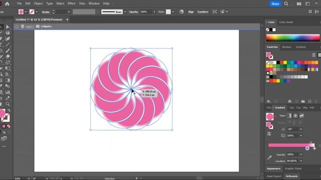 Logo design tutorial for beginners in Adobe Illustrator...... смотреть онлайн