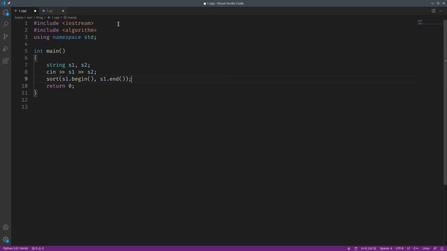 Задача 574. Анаграммы. acmp.ru C++ смотреть онлайн