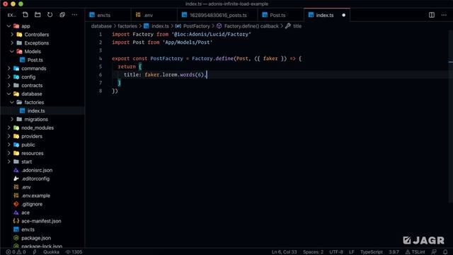 Adonis 5 Infinite Load: 01 - Setting Up Our Project смотреть онлайн