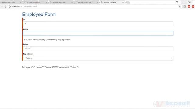Part 20: Validating Form Elements - Angular Tutorial смотреть онлайн