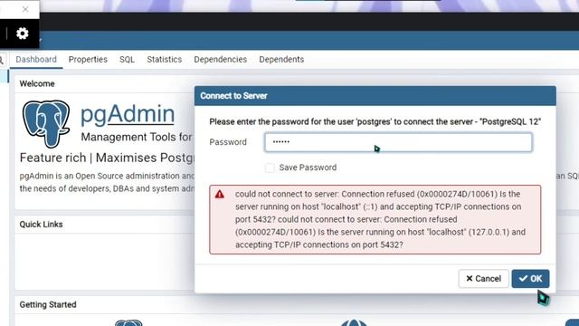 Connection refused - Solución PostgreSQL смотреть онлайн