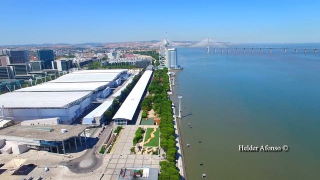 Lisbon Aerial - Lisboa Vista Do Céu - Parque Das Nações - Park Of The Nations - 4K Ultra HD